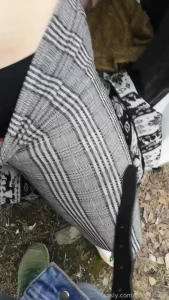 My pussy gets finger fucked in a public park this is how i like to