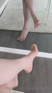 On your knees for me footboy kiss and suck each individual toe and