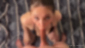 Pov blowjob deepthroat gag cum in mouth