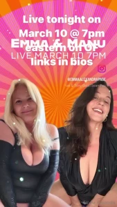 Live tonight at 7pm on my other page onlyfans com uniquilyyours