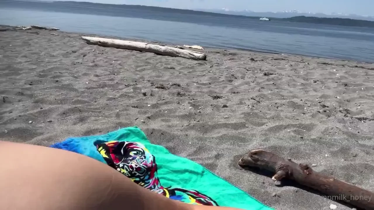 Getting vitamin d at the beach 