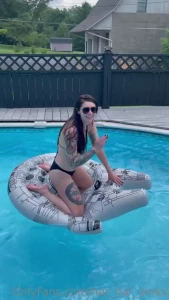 Pool side and possibly topless swimming too i had to share this pic