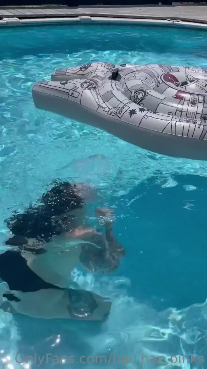 Pool party with my millennium falcon float as promised the teaser i 