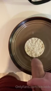 A rice cake with your favourite topping