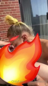 Dm me for this video of me sucking korean dick outside