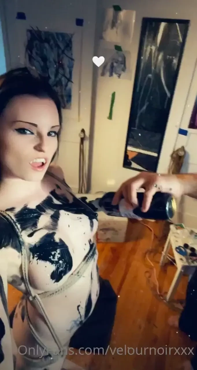 Live from my body paint shibari shoot with remx art part 1 