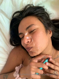 Cum facial i love rubbing cum into my skin makes it so soft