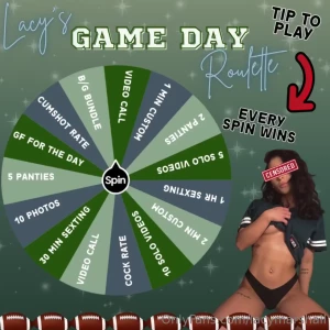 Every spin wins tip 5 for a chance to win