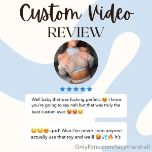 Custom video review let me make something only for your eyes