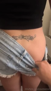 Checking to see if brookles is hiding anything in her ass busted