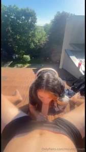 Lovely day for a suckjob