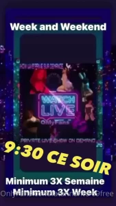Live ce soir et disponible pour qu on s amuse ensemble avant ou apr s
