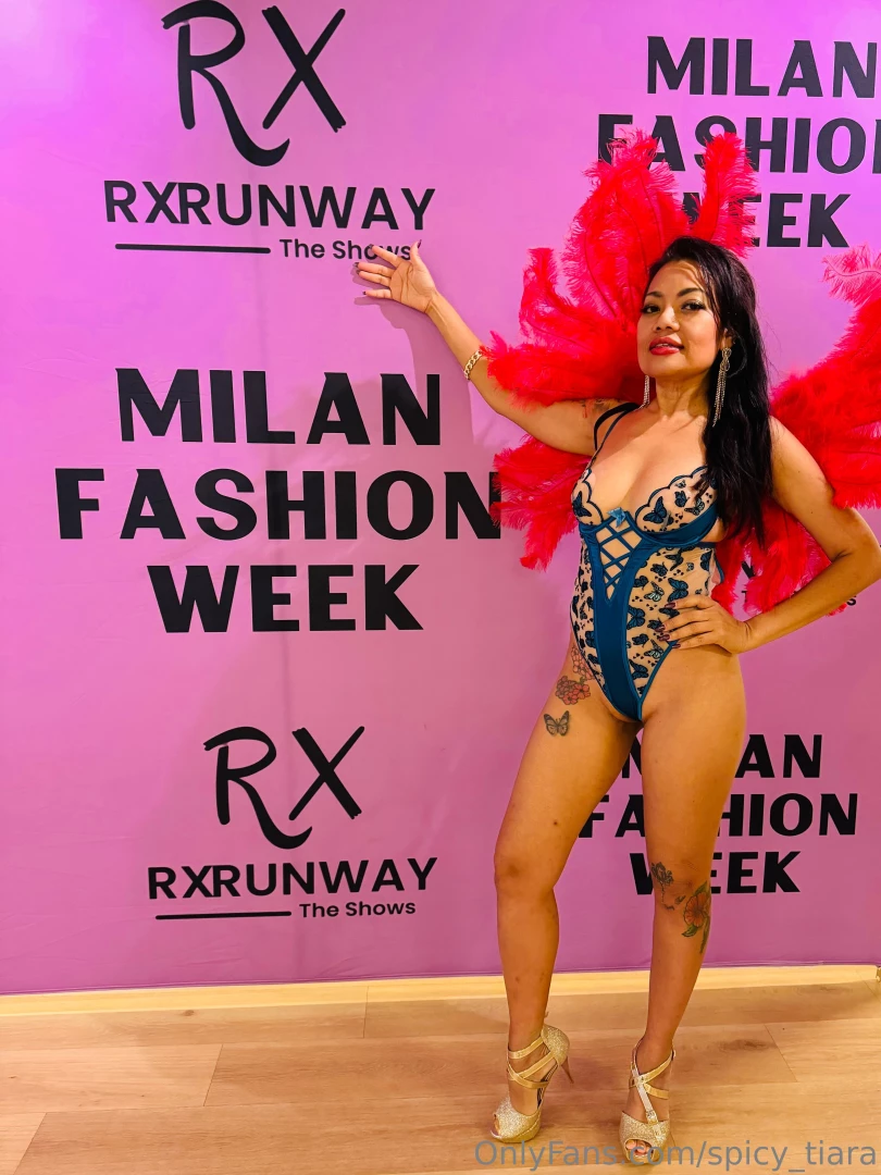 I walked for milan fashion week 