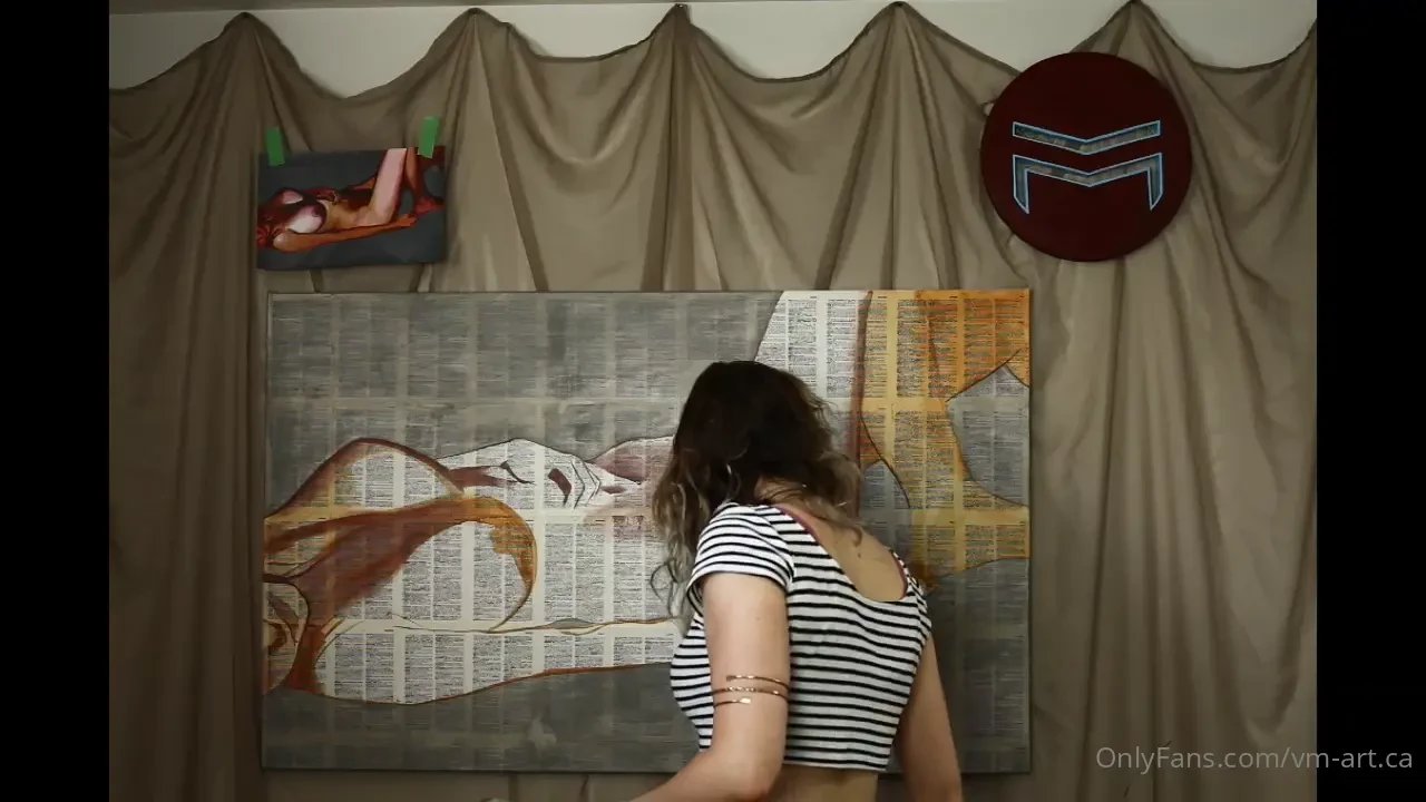 Sneek peak of my second big naked painting lt 3 full video process 