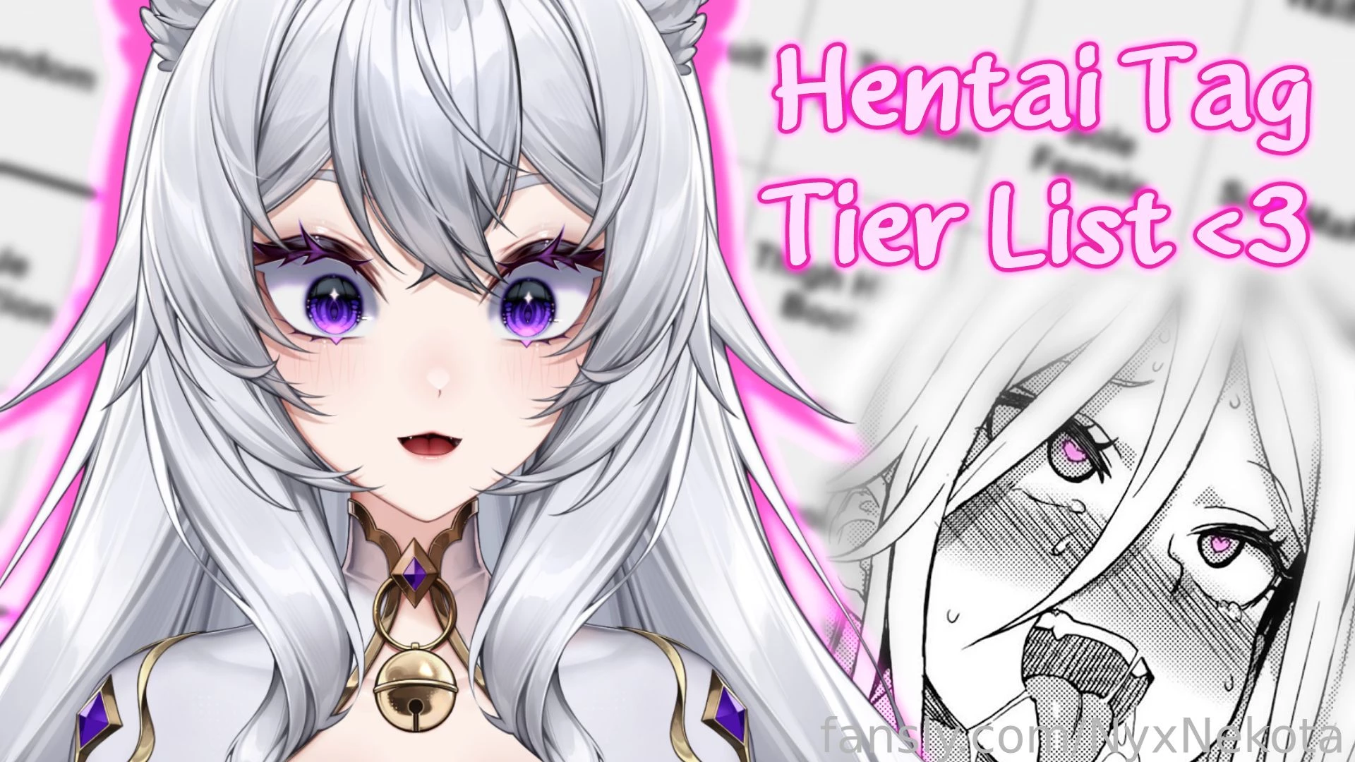 This week we will be doing a hentai tag tier list for stream i ve 