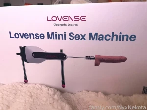 The mini fuck machine is here i m a bit nervous about it gt lt