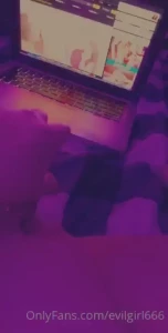 Touching myself to lesbian porn and the other video is me playing with part 1