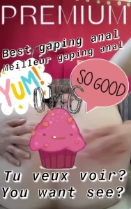 You want to se my ga-ping anale go on my onlyfans