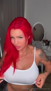 Bouncing boobs and cute smile