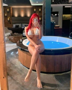 Time to get in the pool and take off the bikini