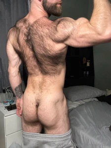 After you worship my big hairy muscles i want your face buried in my
