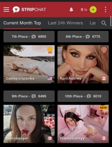 Omggg i managed to reach top 10 on stripchat i m so happy lt 333 tysm