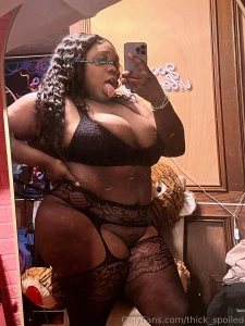 Think i m sexy in my black lingerie baby what color do you like on me