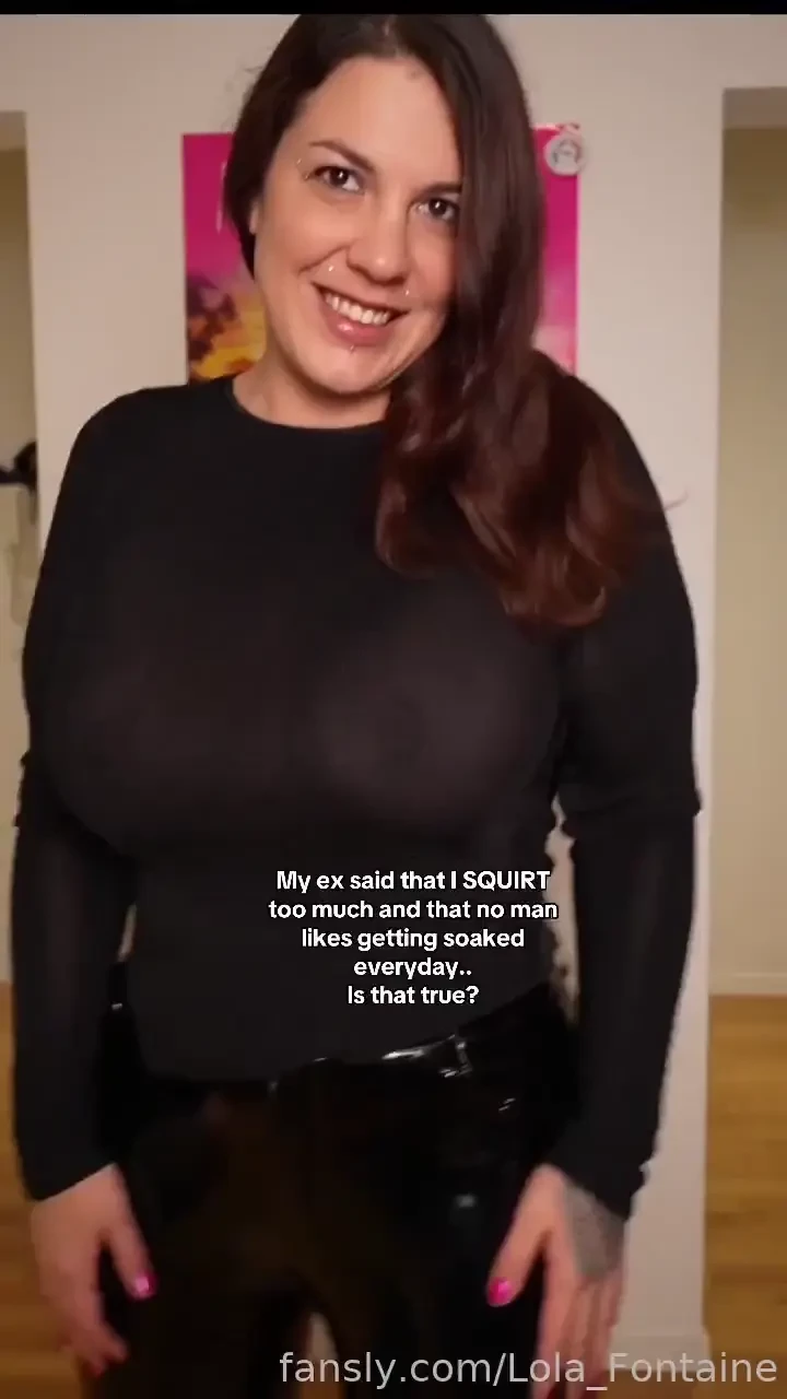 Was he right about that squirt squirting squirter curvy milf pvc boobs 