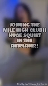 Joining the mile high club it was a really long flight i was feeling