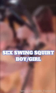 - sex swing b g squirting video watch me get fucked on the sex swing