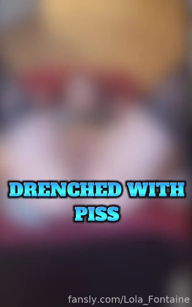 Drenched with piss pissing all over my face and dress i needed to pee 