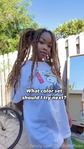 Fyp ebony transition bigboobs lingerie locs blackgirls curves cute