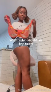 Fyp ebony sheer bigboobs lingerie locs blackgirls transition cute part 1