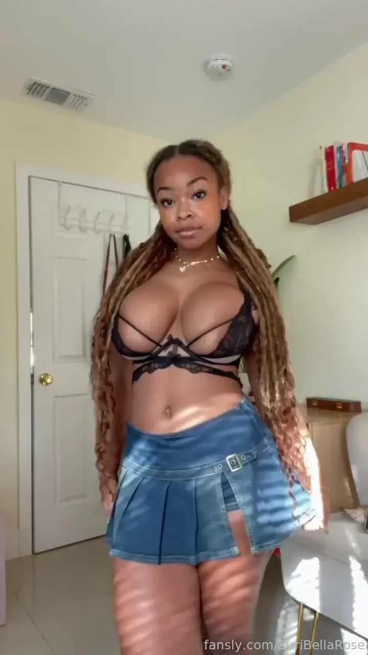 Fyp ebony sheer bigboobs lingerie locs blackgirls cute skirt part 2 