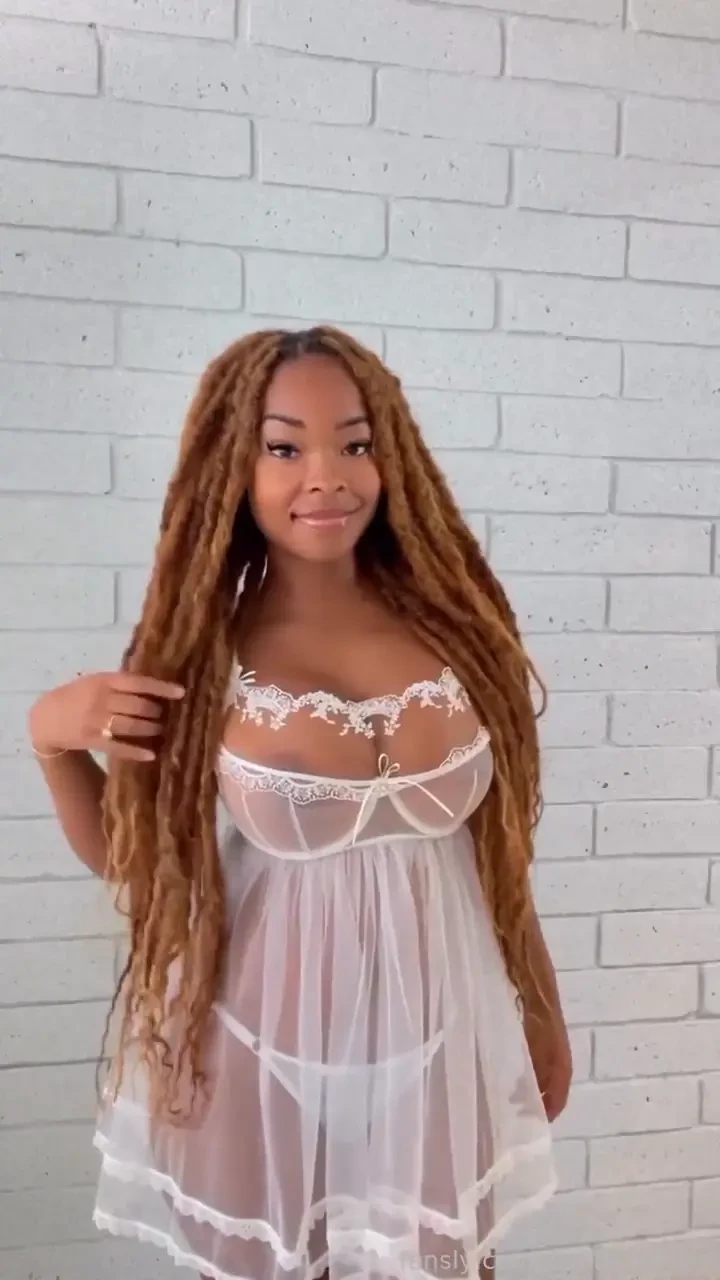 Fyp ebony sheer bigboobs lingerie locs blackgirls cute exotic part 26 