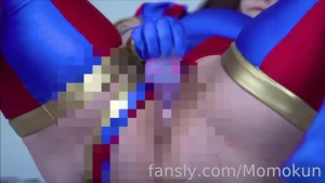 Pomni masturbation solo over 17 mins filmed in 4k of pomni showing you