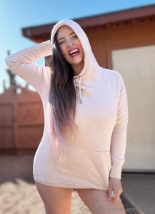 I love hoodie season any guesses what else i m wearing underneath my