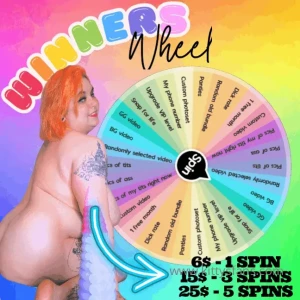 Winners wheel are you ready to a winner baby 6 - 1 spin 15 - 3 spins