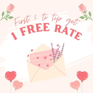 First 5 fans to tip on this will get a free dick rate in their dms