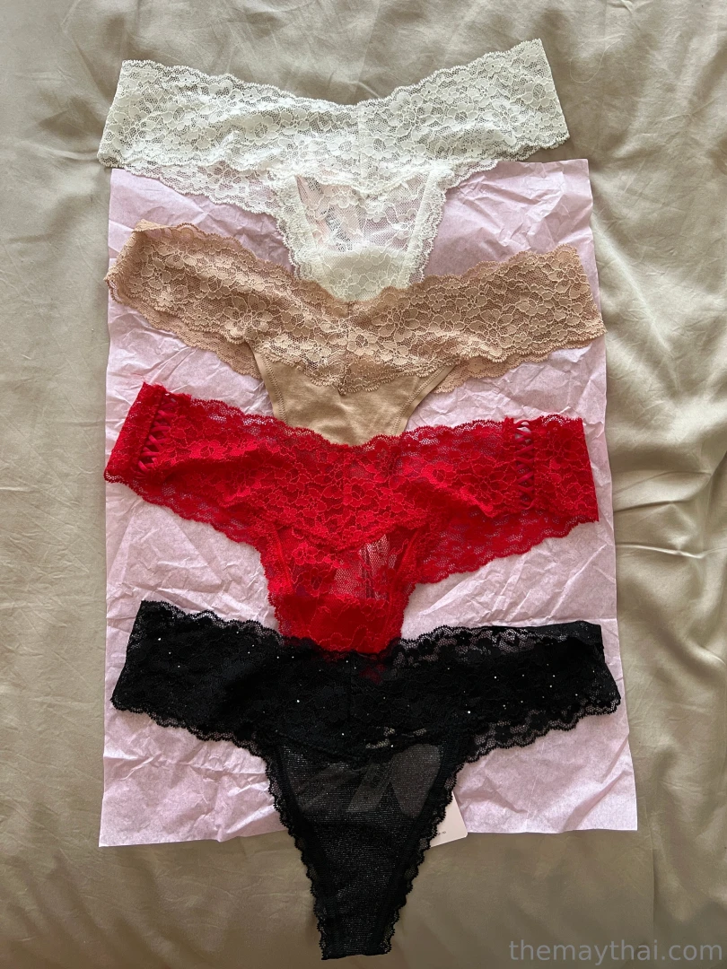 Selling my victoria s secret panties in cotton and lace dm me for more 