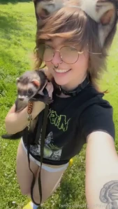 Pantless noodle walk