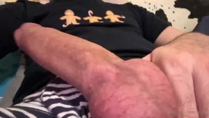 Dirty talk to you while jerking off my stiff cock through underwear