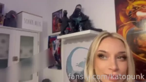 Peeing in my godzilla bathroom girlspissing nude godzilla katopunk
