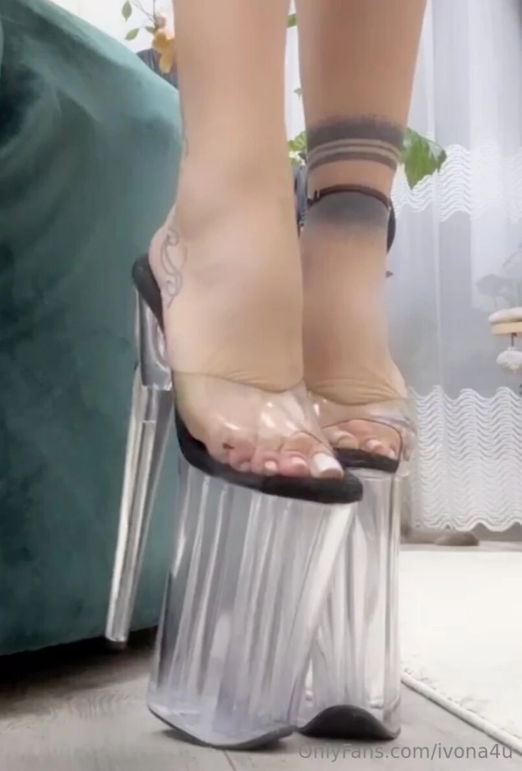 New video 9 inch clear heels inbox part 1 