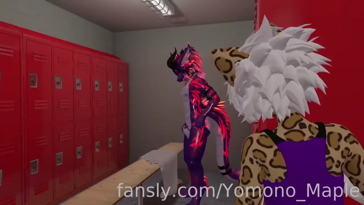 Leopard and a friend were just getting ready to start a workout how 