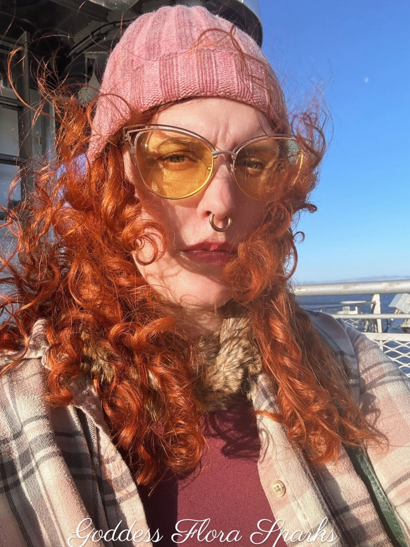 I swear i am happy i just had salt spray and the sun directly in my 