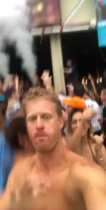 Hard rock pool party i had lipstick all over my face then cock later