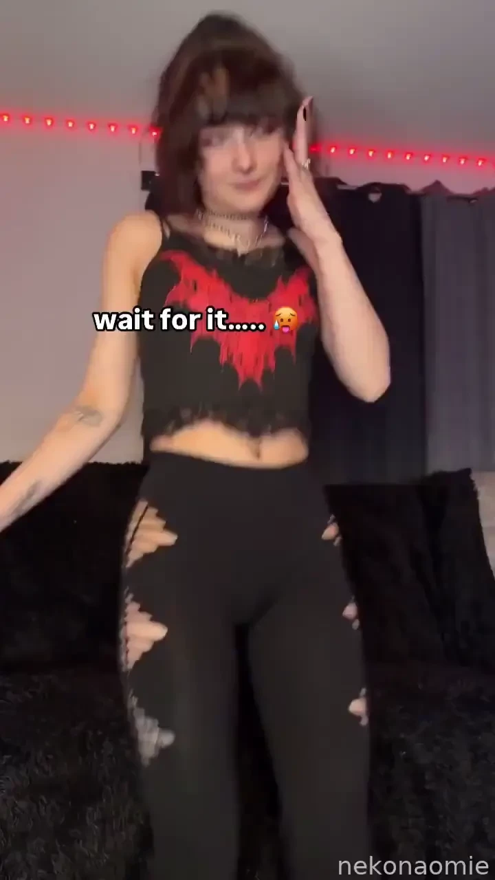 Is my booty big enough for you goth gothgirl booty ass jiggle tiktok 