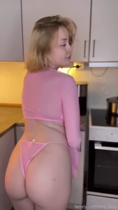 I ll be cooking for you in this outfit petite lingerie young ass butt