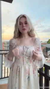 Date with me come take this dress off me fyp blonde young outdoors